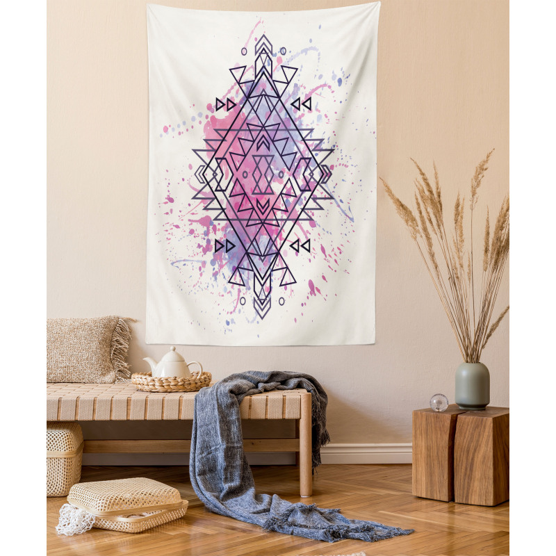 Motif Grunge Splashes Tapestry