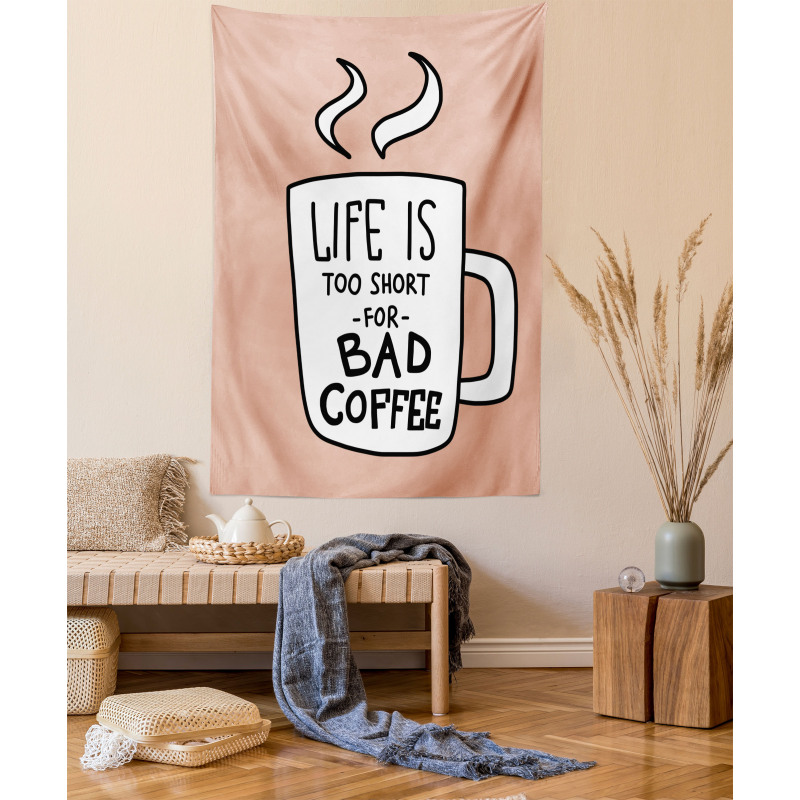 Coffee Lover Mug Concept Tapestry