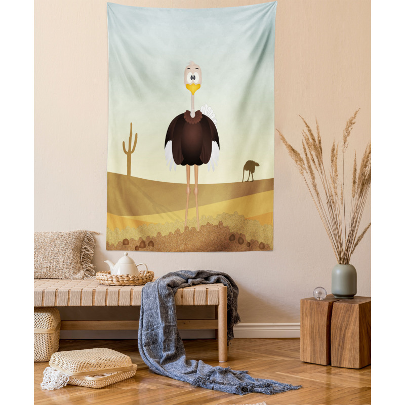 Front Portrait Desert Area Tapestry