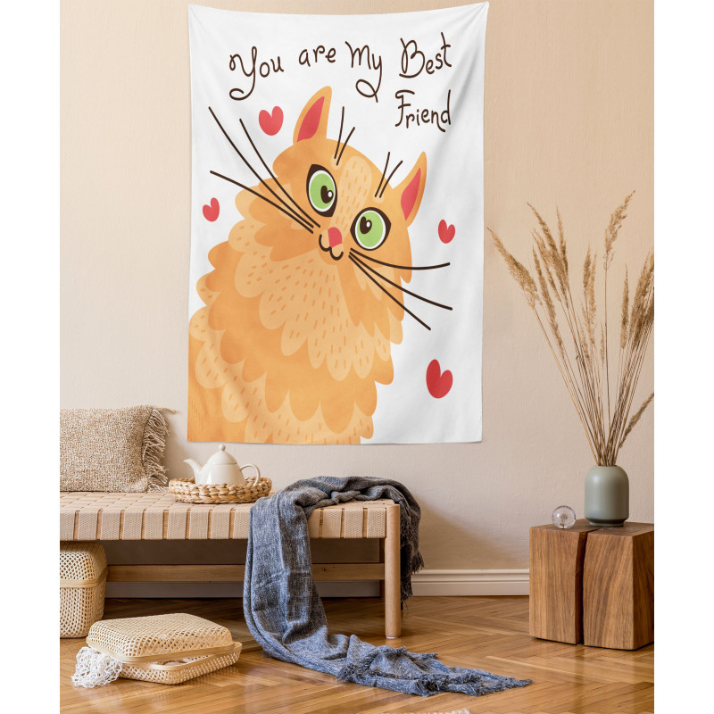 Kitten Motivation Tapestry