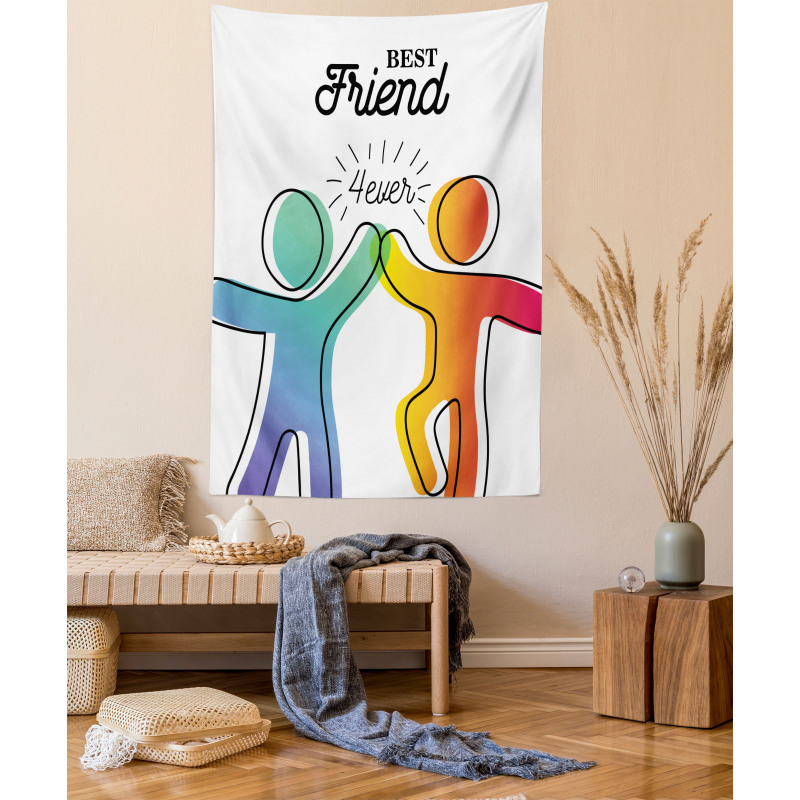 High 5 Buddies Art Tapestry