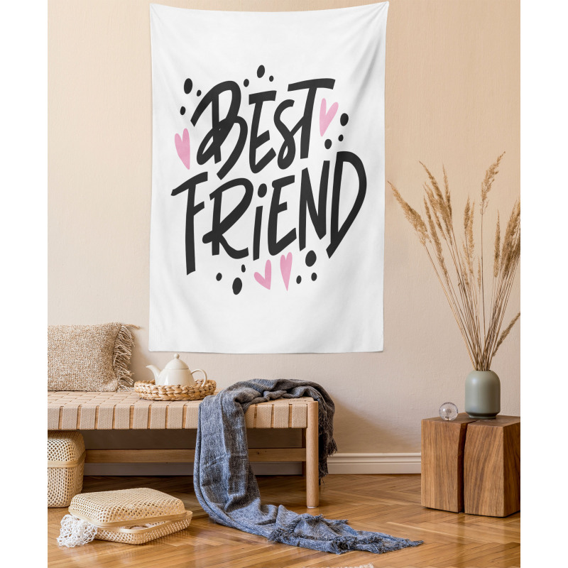 Girly Lettering Tapestry