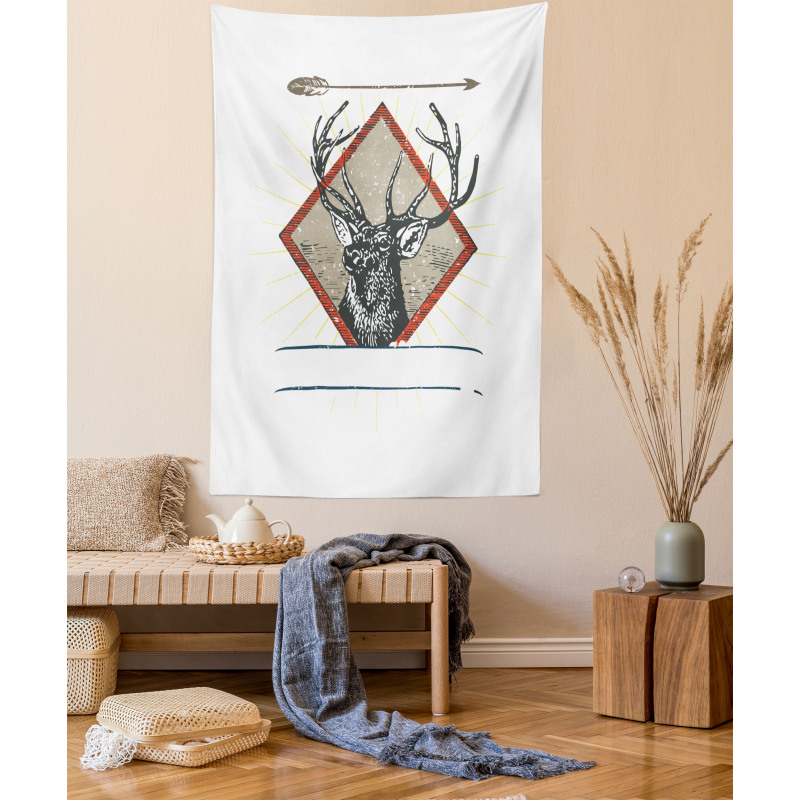 Hipster Wild Antler Tapestry