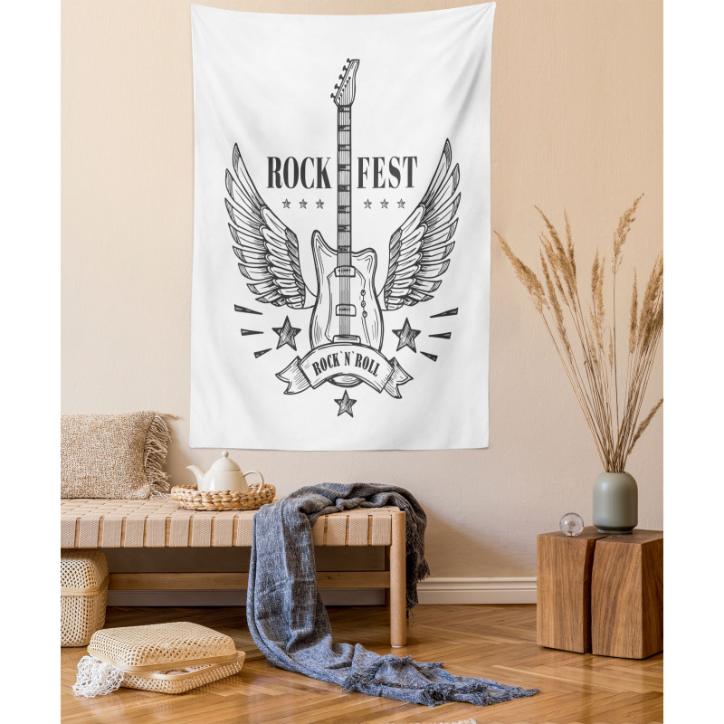 Rock Festival Design Tapestry