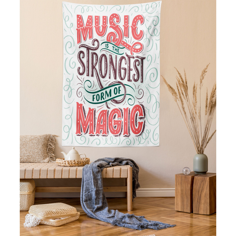 Retro Calligraphy Tapestry