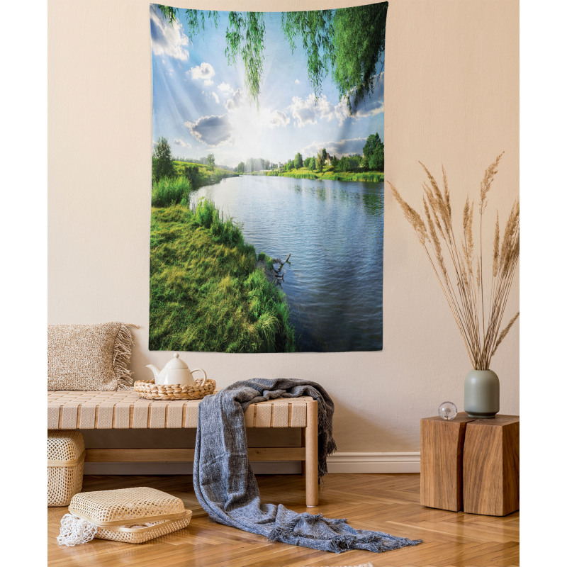 Calm River in Summer Tapestry