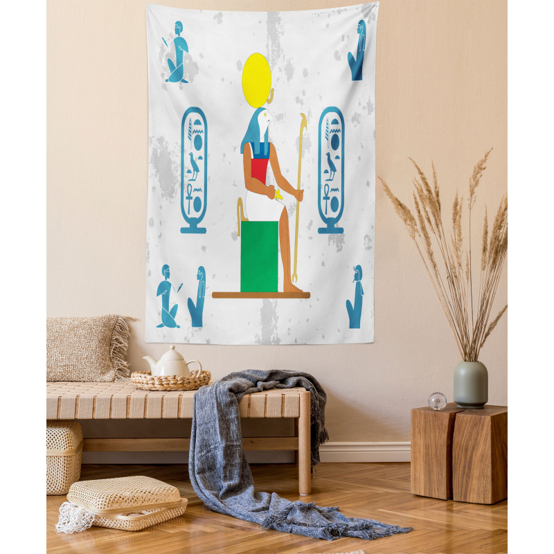 Half Human Bird Character Tapestry