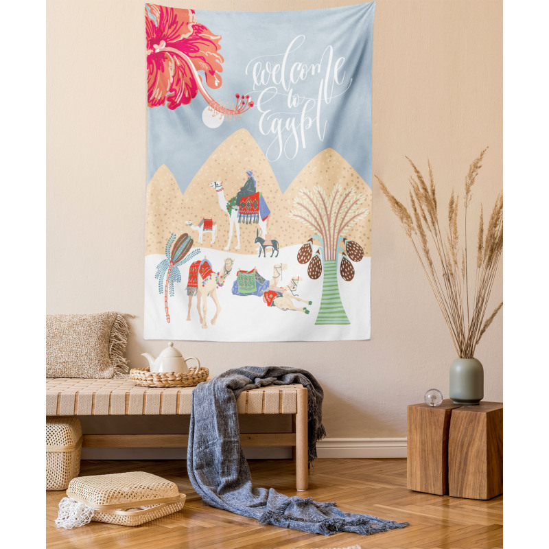 Colorful Camels Tapestry