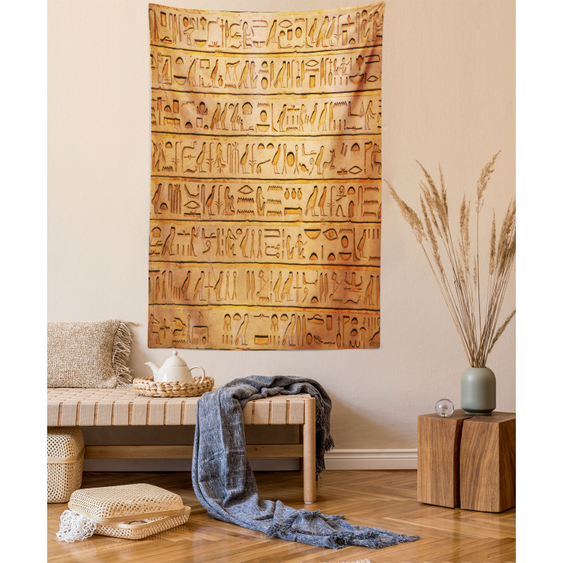 Hieroglyphs Composition Tapestry