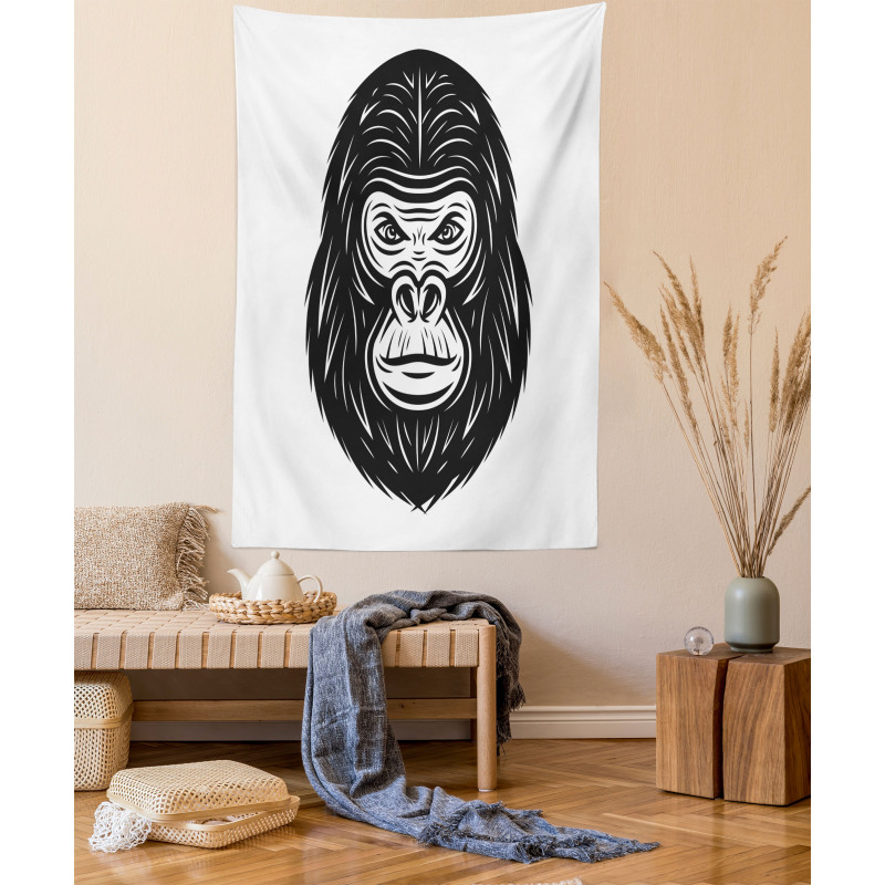 Wild Animal Monotone Style Tapestry