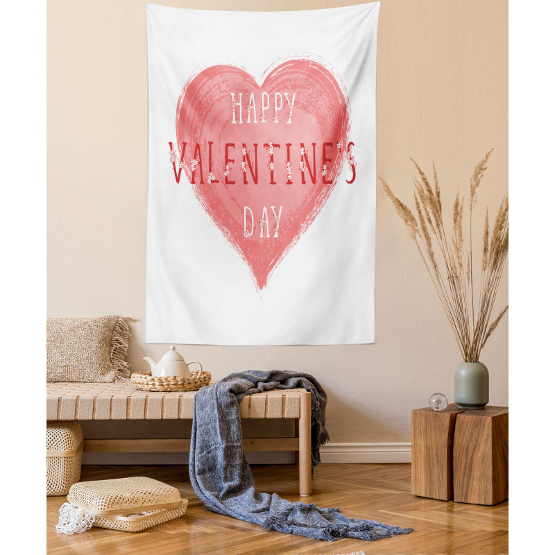 Floral Love Words Tapestry