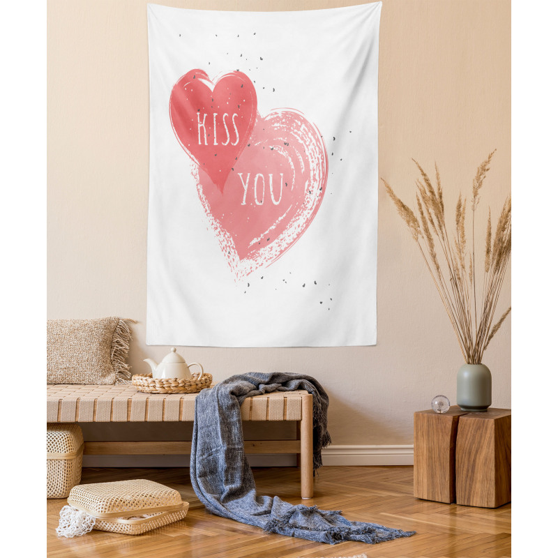 Kiss You Hearts Tapestry