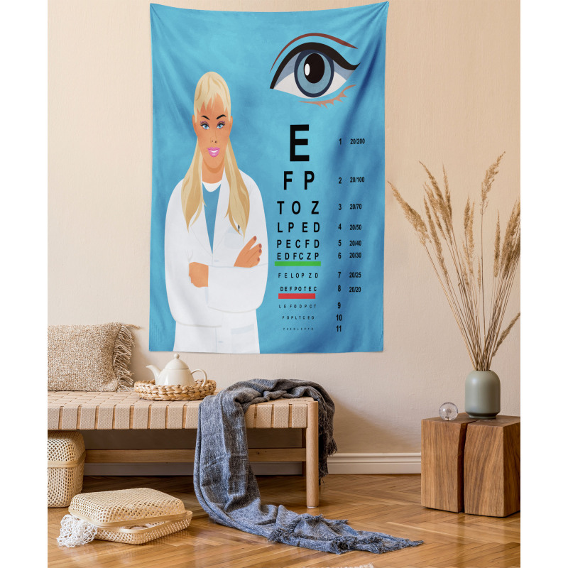 Female Ophthalmologist Tapestry