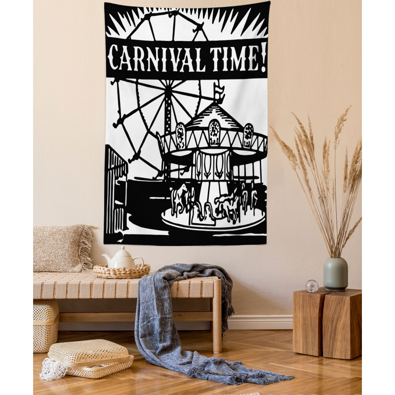 Carnival Time Carousel Tapestry