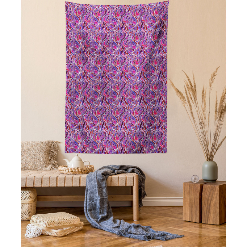 Wavy Streaks Tapestry