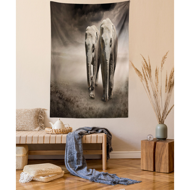 Pair of Animals Dust Tapestry