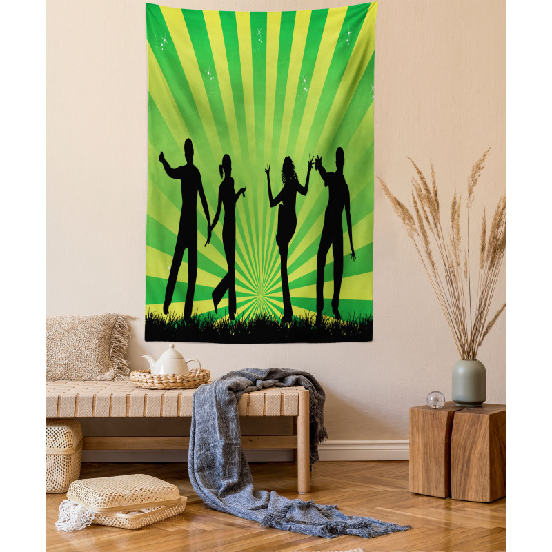 Dancing Youth Shade Art Tapestry