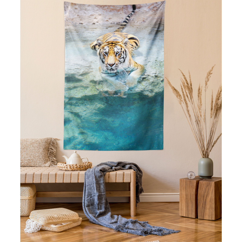 Bengal Tiger in Wild Tapestry