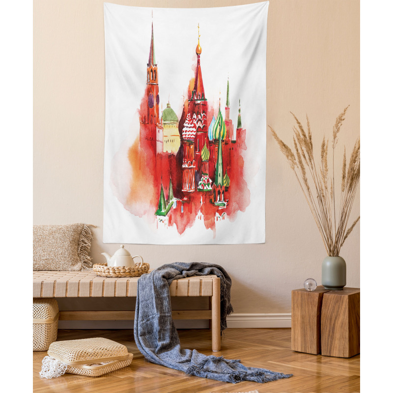 Red Square Saint Basil Art Tapestry