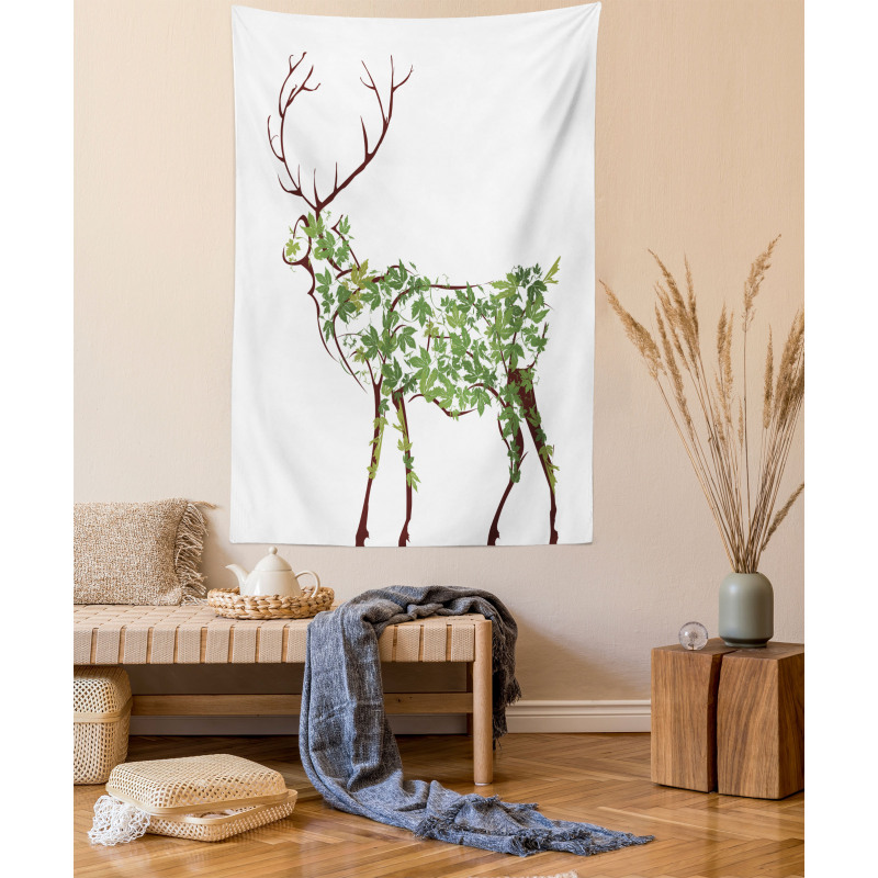 Garden Deer Celebration Tapestry