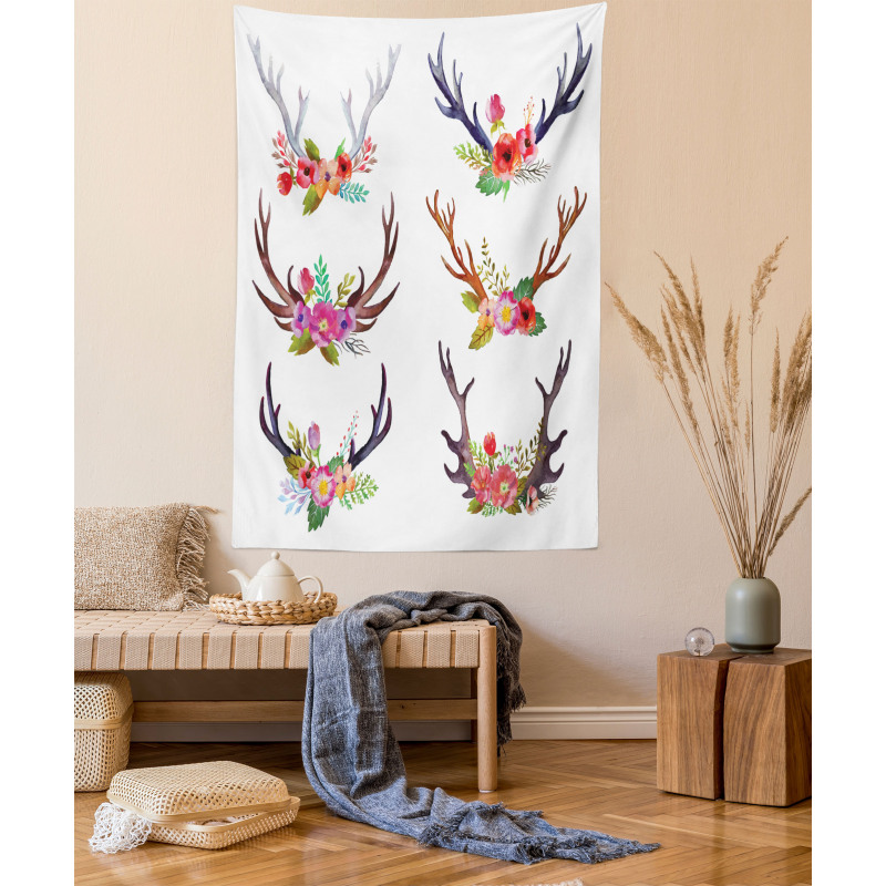 Bouquet Animal Flowers Tapestry