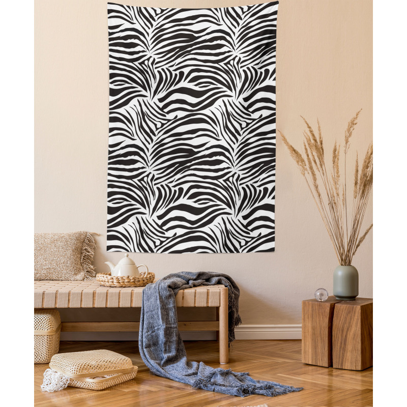 Wild Zebra Lines Tapestry