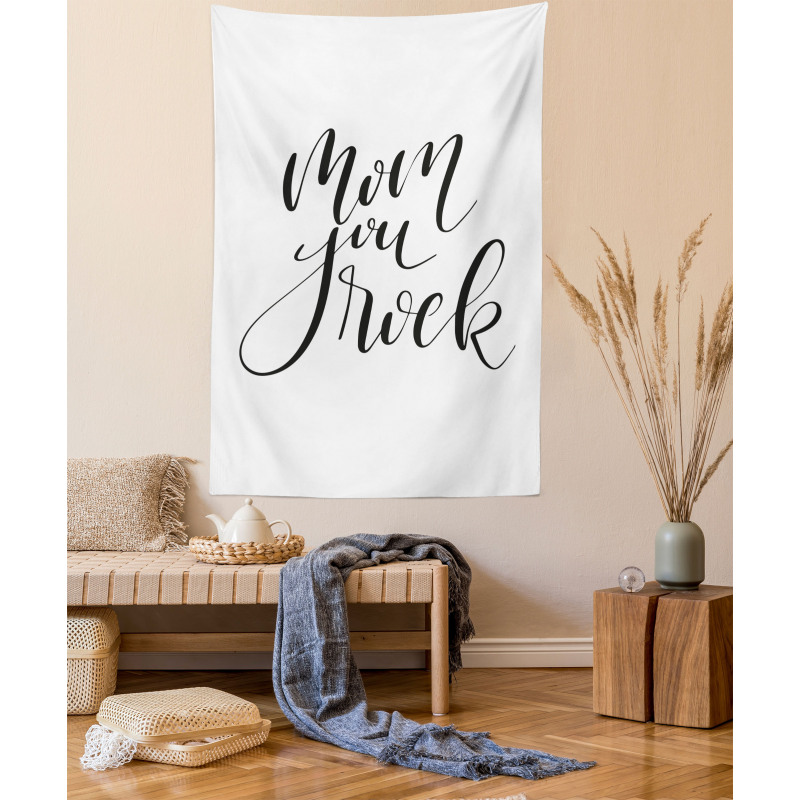 Mother Love Phrase Art Tapestry