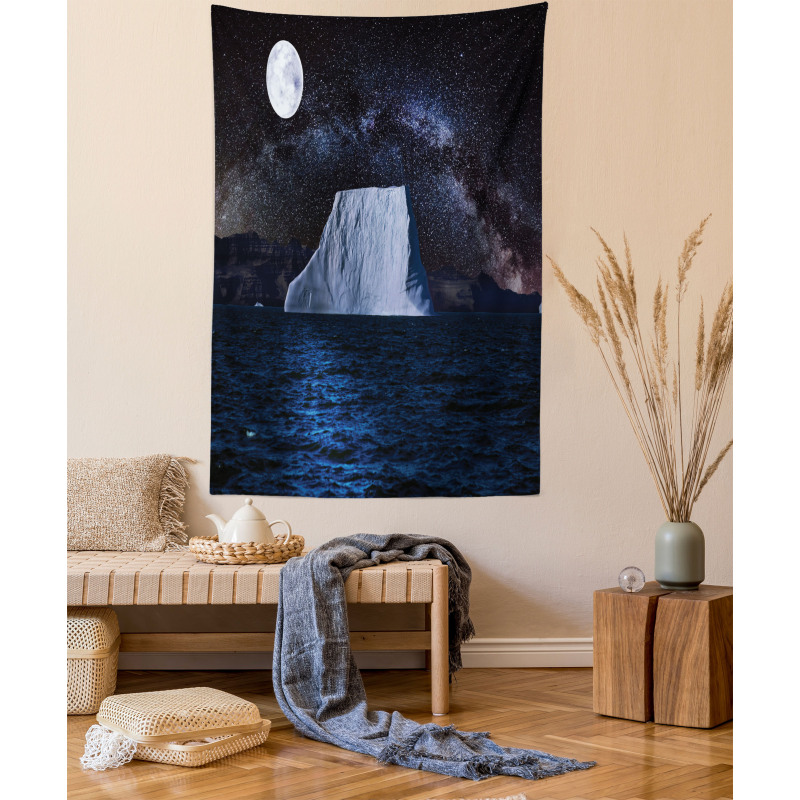 Iceberg Reflection Sky Tapestry