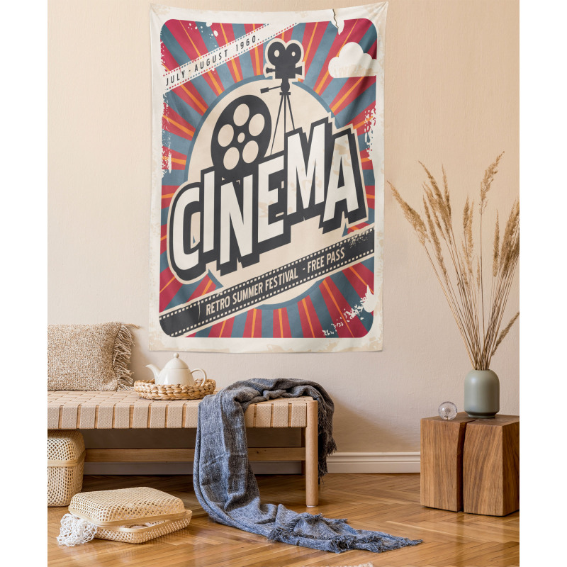 Vintage Cinema Movie Star Tapestry