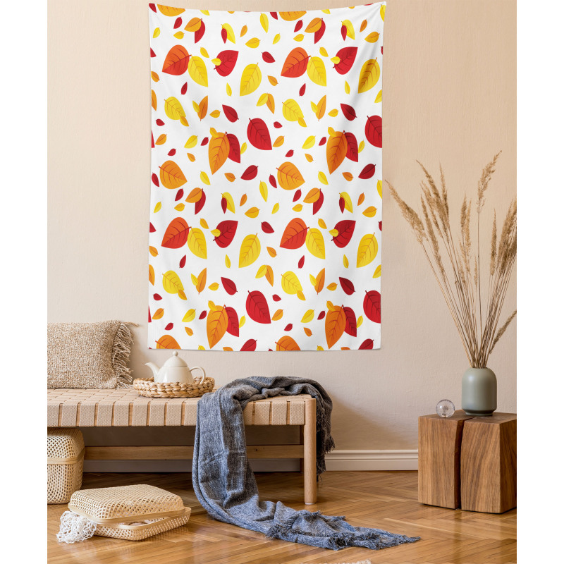 Seasonal Fall Leaves Tapestry