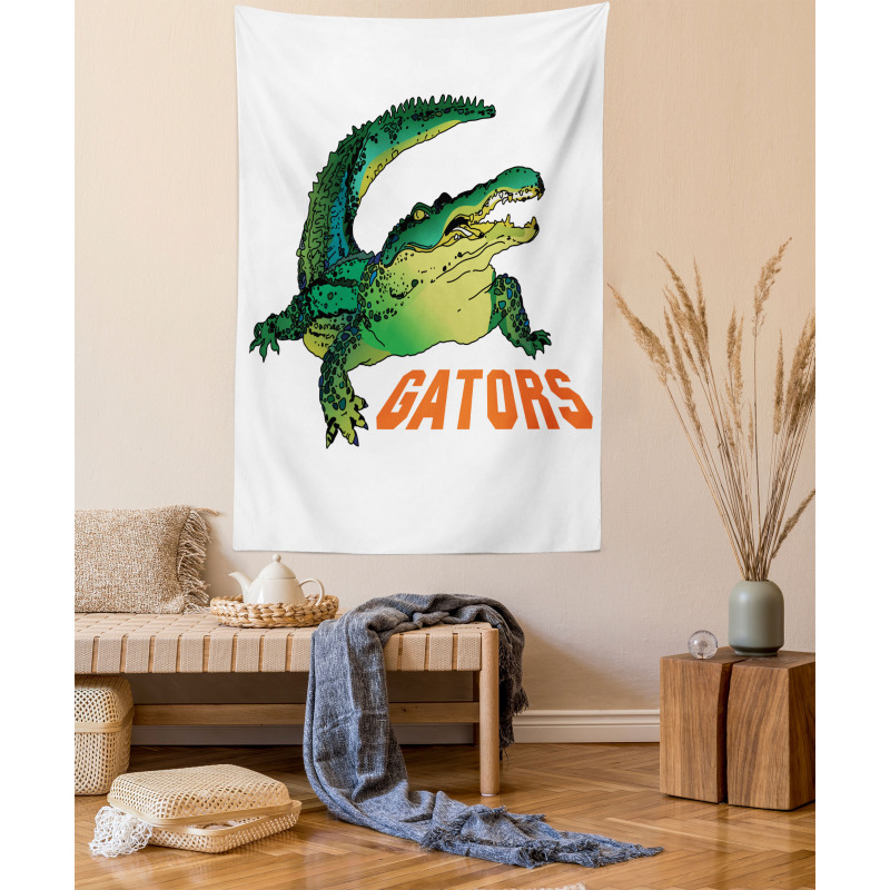 Wild Alligator Crocodile Tapestry