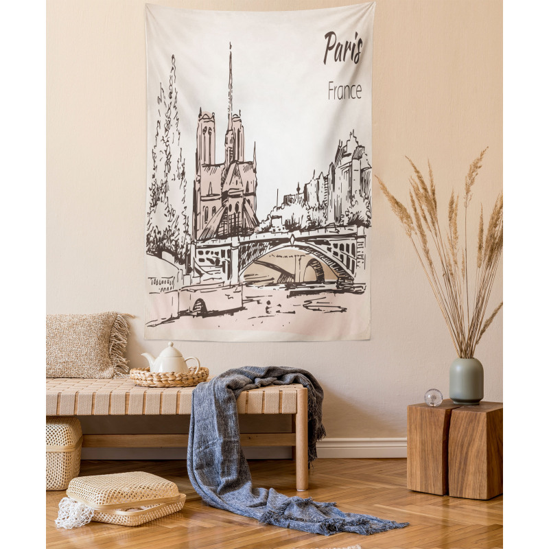 Art Cityscape Tapestry