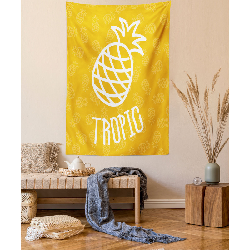 Exotic Pineapple Summer Tapestry