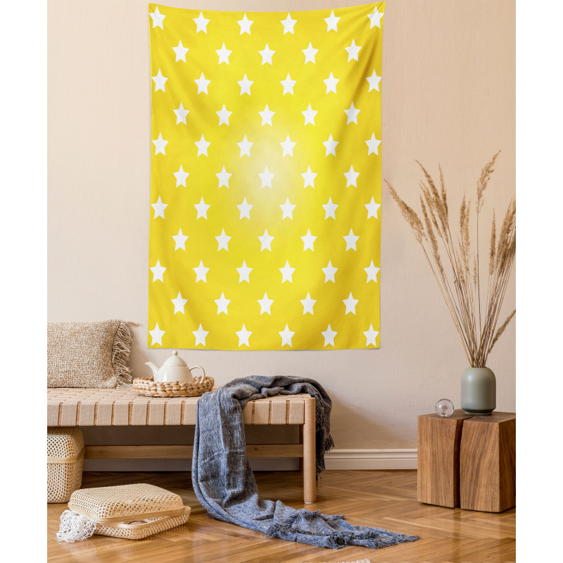 Vibrant Stars Fun Retro Tapestry