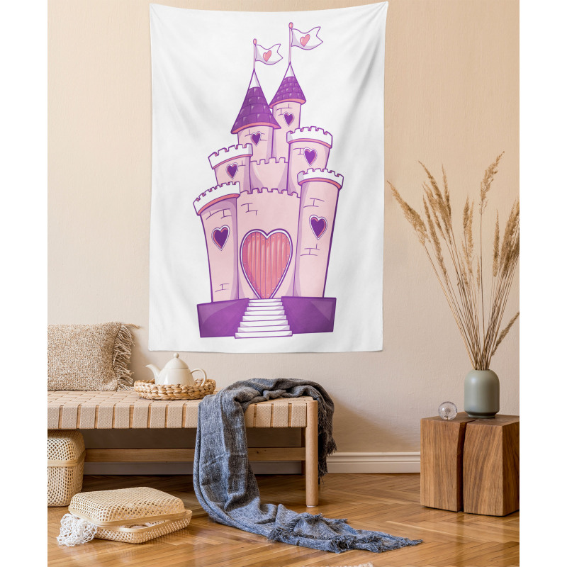 Cheerful Dreamy Fortress Tapestry