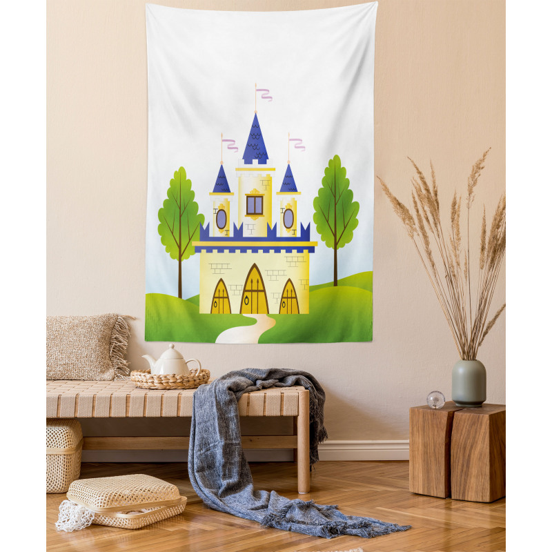 Magic Tale Land Fortress Tapestry