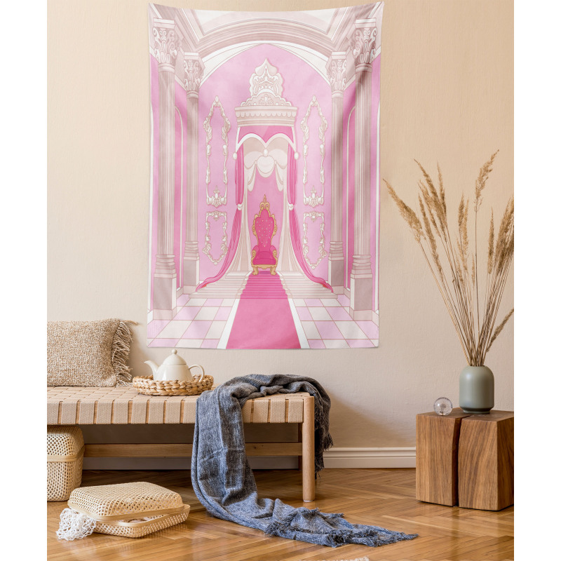 Fantasy Cartoon Room Graphic Tapestry