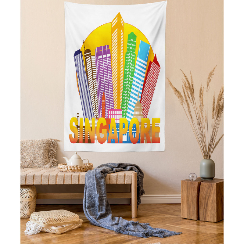 Typography and Skyline Tapestry