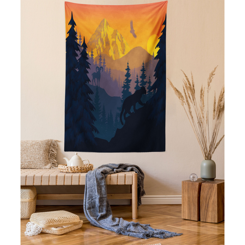 Wild Nature Landscape Art Tapestry