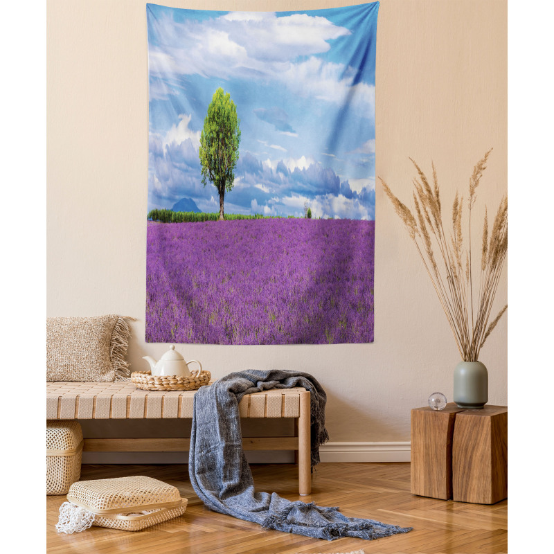 Lavender Field Tree Tapestry