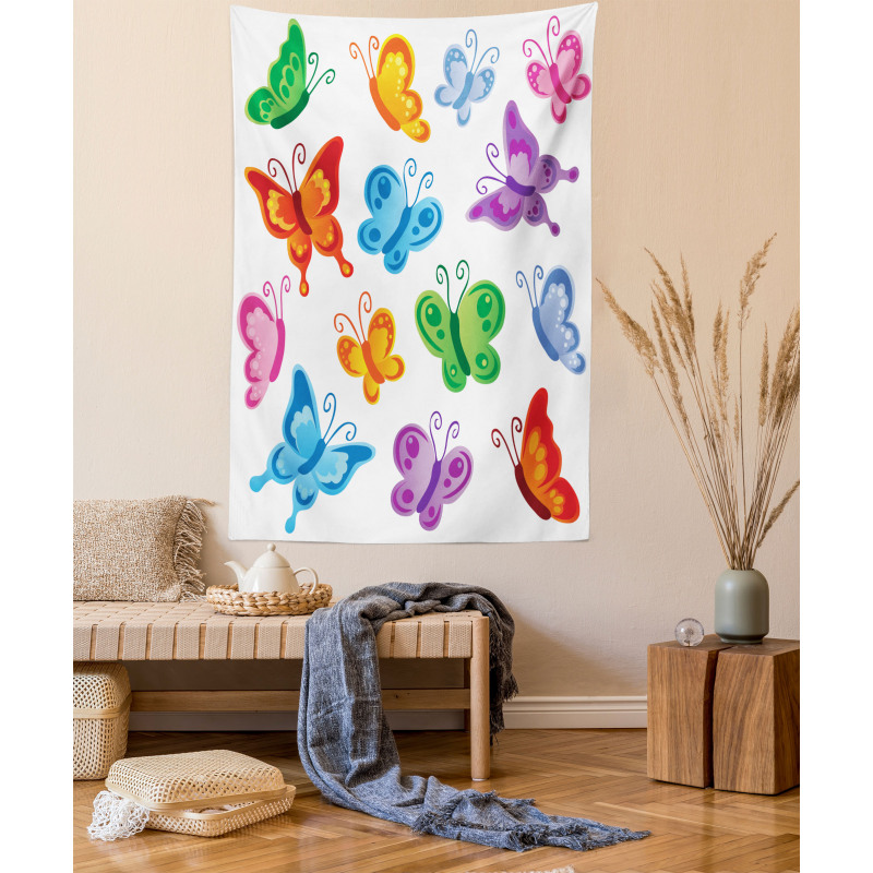 Colorful Ornate Wings Tapestry