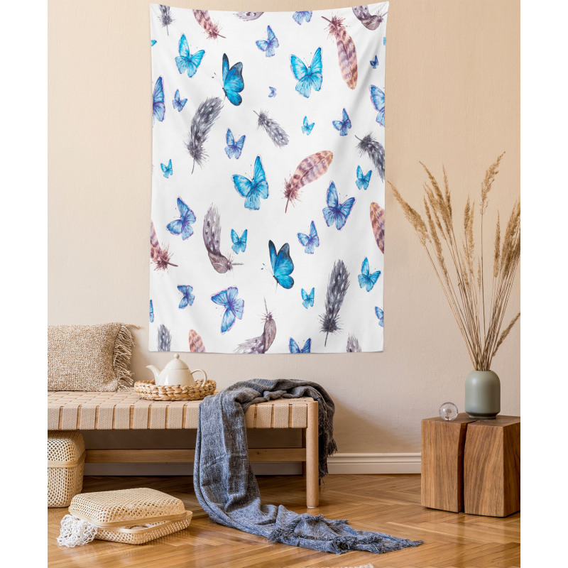 Feathers and Butterfly Tapestry