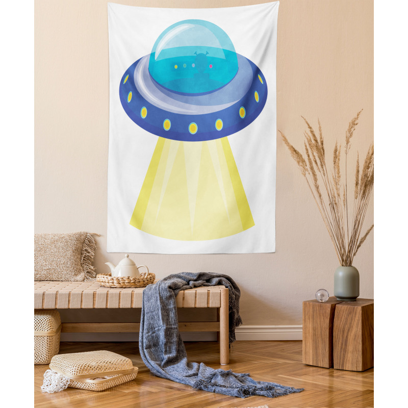 UFO Unknown Flying Object Tapestry