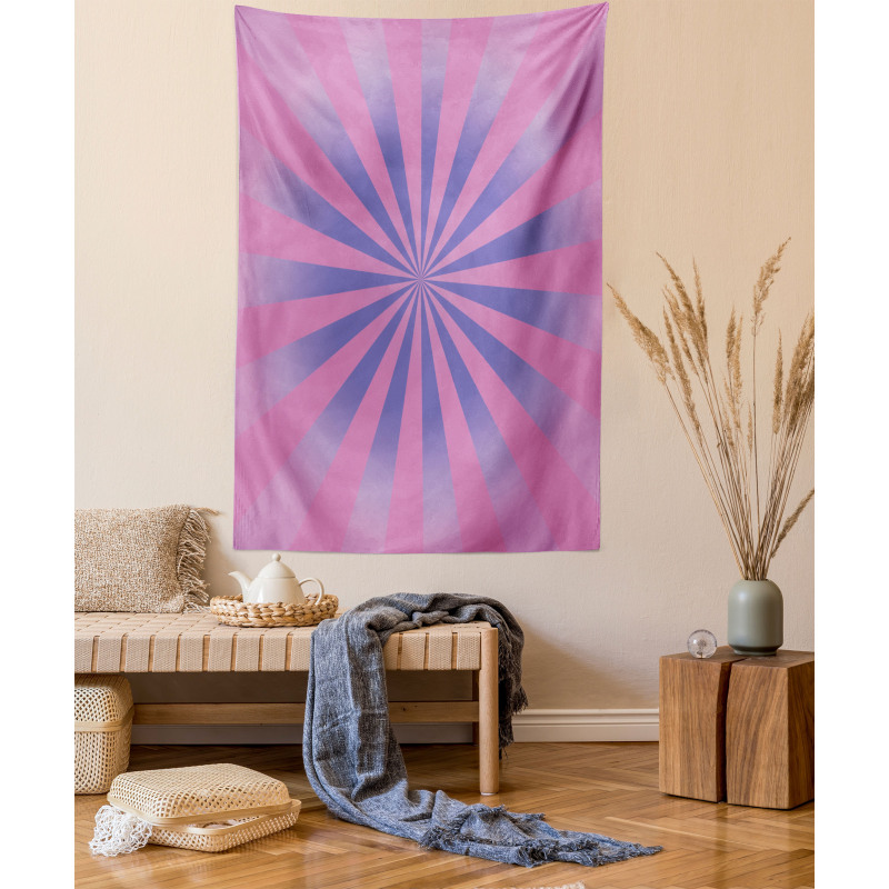 Funky Dreamlike Sunbeams Tapestry