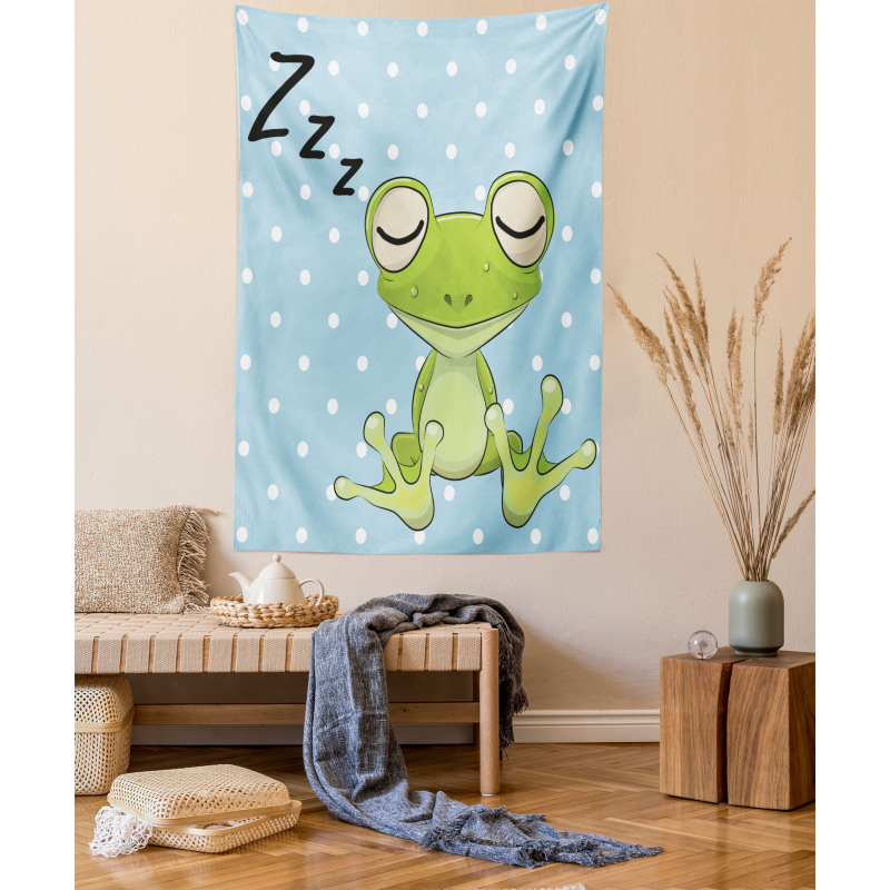 Frog Prince Polka Dots Tapestry