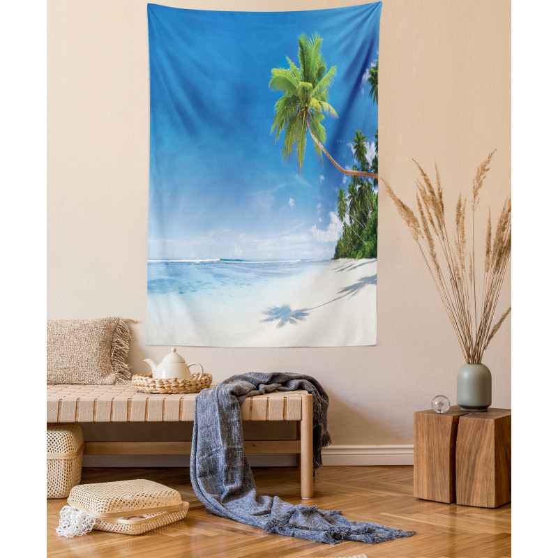 Ocean Summer Palms Tapestry