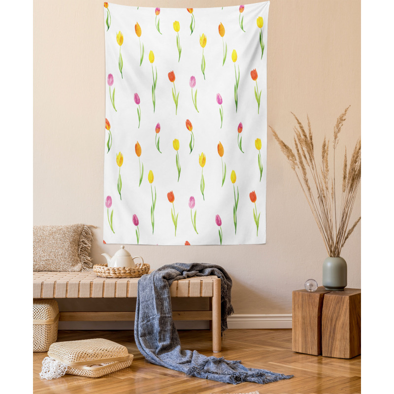 Country Tulips Tapestry