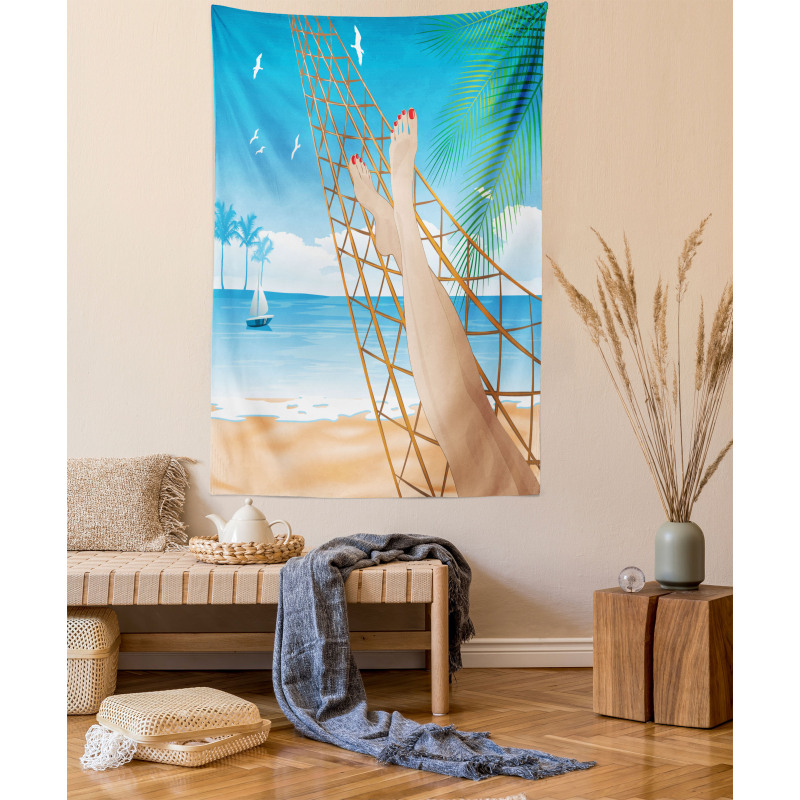 Hawaiian Ocean Hammock Tapestry