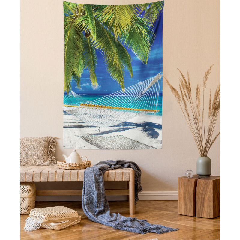 Sandy Palm Coconut Sea Tapestry
