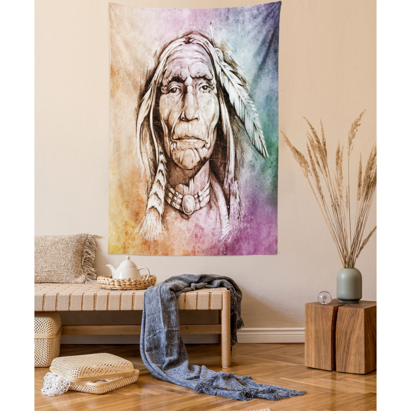 Chief Portrait Tapestry